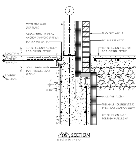 New Concrete to Structural Steel Thermal Break Technology